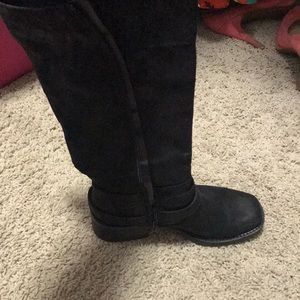 Black riding boots